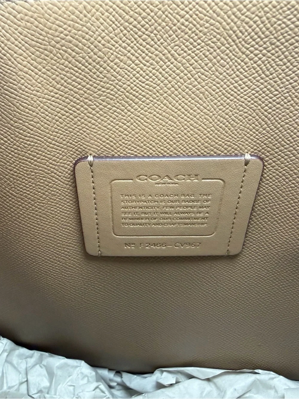 Coach new tags
